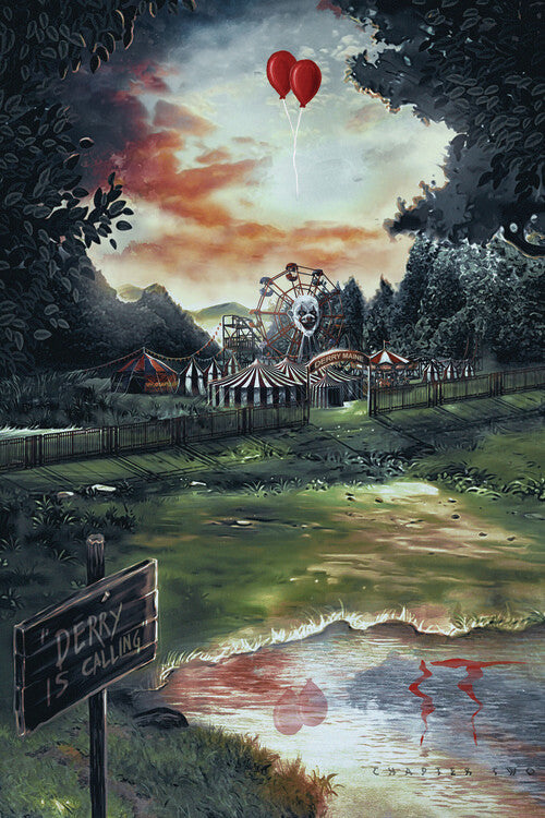 IT Two - Derry is calling Poster, Plakat, 26.7 × 40 cm