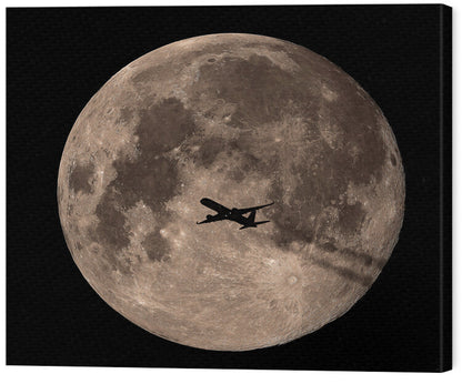 Leinwand Poster, Bilder Passing Through Full Moon, Mainak, 60 × 55 cm