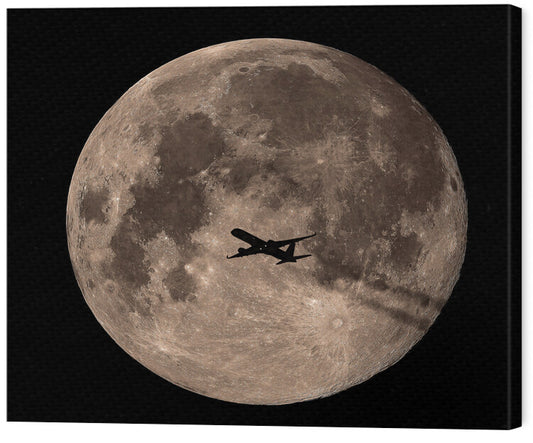 Leinwand Poster, Bilder Passing Through Full Moon, Mainak, 60 × 55 cm
