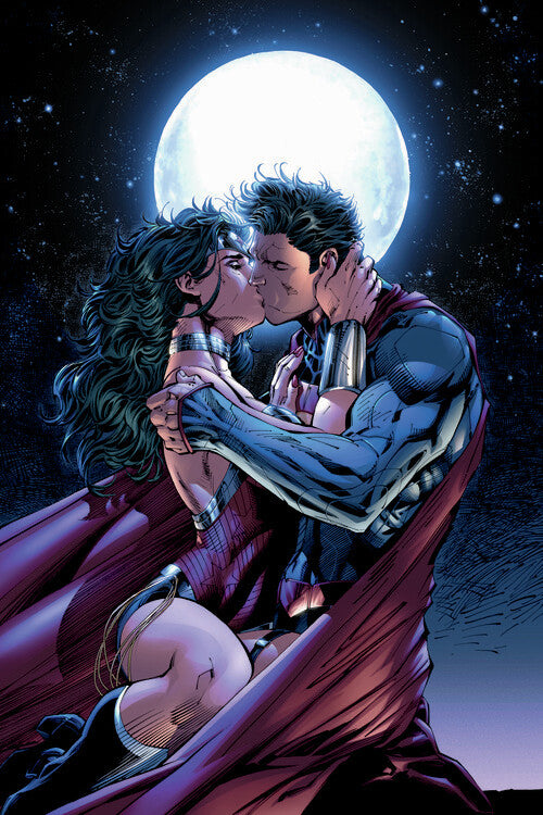 Superman and Wonder Woman - Lovers Poster, Plakat, 26.7 × 40 cm