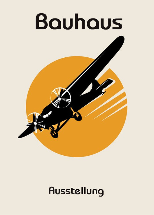 Leinwand Poster, Bilder Bauhaus Poster, 65 × 90 cm