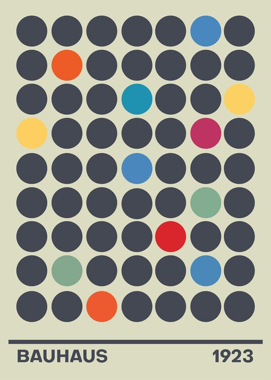 Leinwand Poster, Bilder Bauhaus 1923, 65 × 90 cm