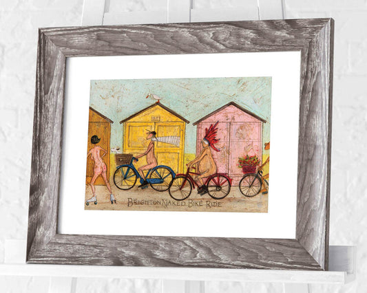 Sam Toft - Brighton Naked Bike Ride Gerahmte Poster, Bilder, 44.5 × 34.3 cm