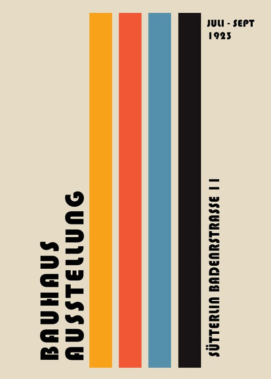Leinwand Poster, Bilder Bauhaus Ausstellung, 65 × 90 cm