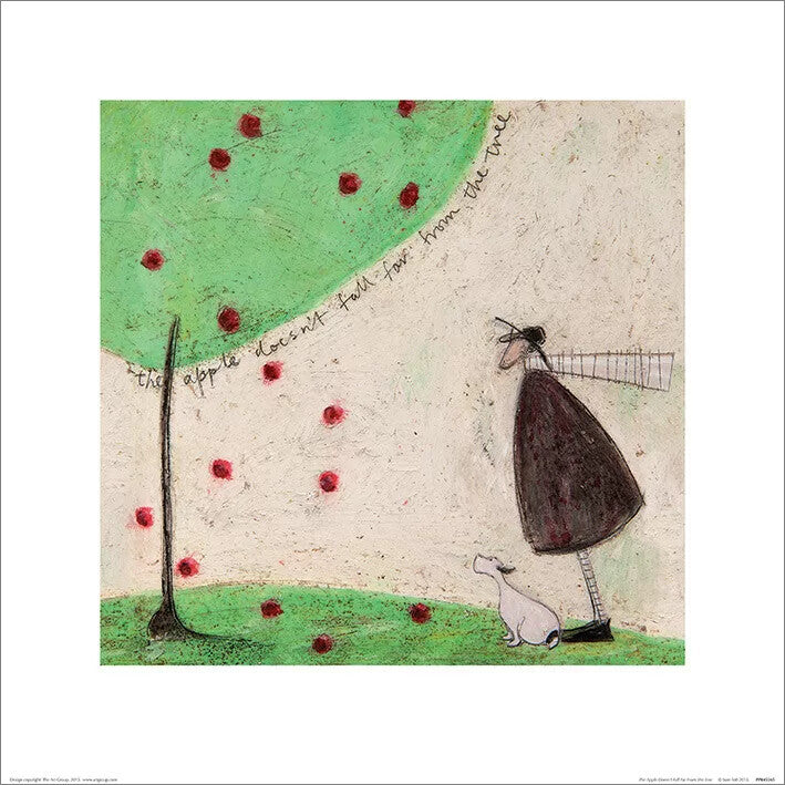 Kunstdruck Sam Toft - The Apple Doesn't Fall Far From The Tree, 40 × 40 cm