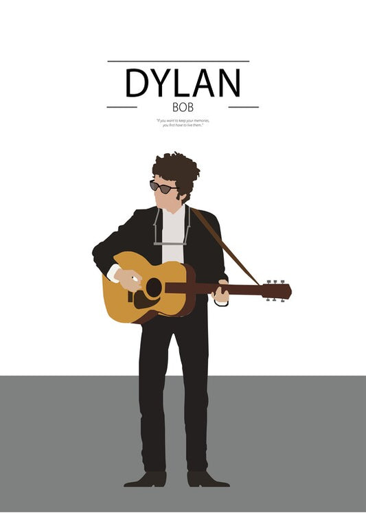Leinwand Poster, Bilder Dylan Music, 65 × 90 cm