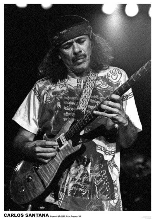 Carlos Santana - USA 1992 Poster, Plakat, 59.4 × 84.1 cm