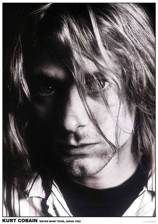 Kurt Cobain - Japan 1992 Poster, Plakat, 59.4 × 84.1 cm