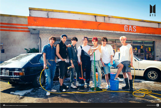 BTS - Gas Station Poster, Plakat, 91.5 × 61 cm