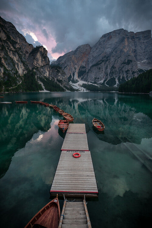 Leinwand Poster, Bilder Braies reflections, Marco Tagliarino, 60 × 90 cm