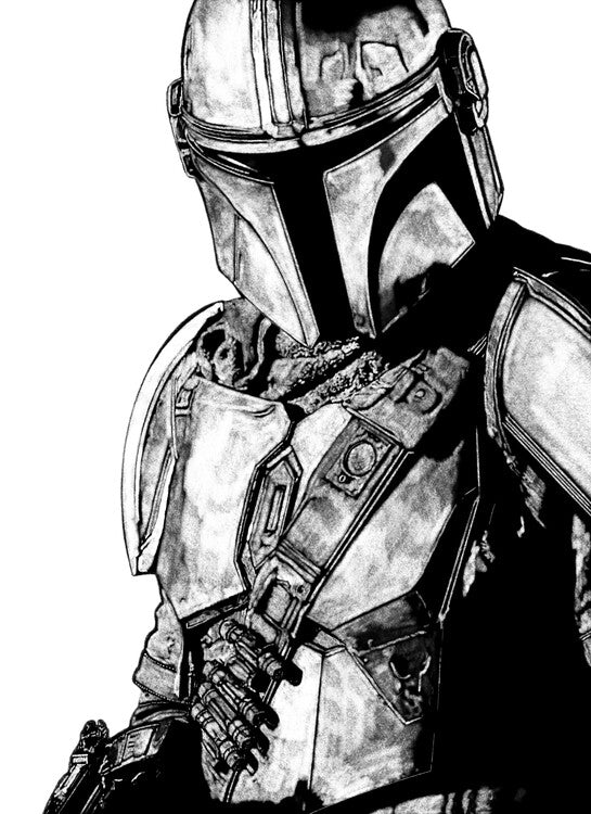Leinwand Poster, Bilder Mandalorian, 65 × 90 cm