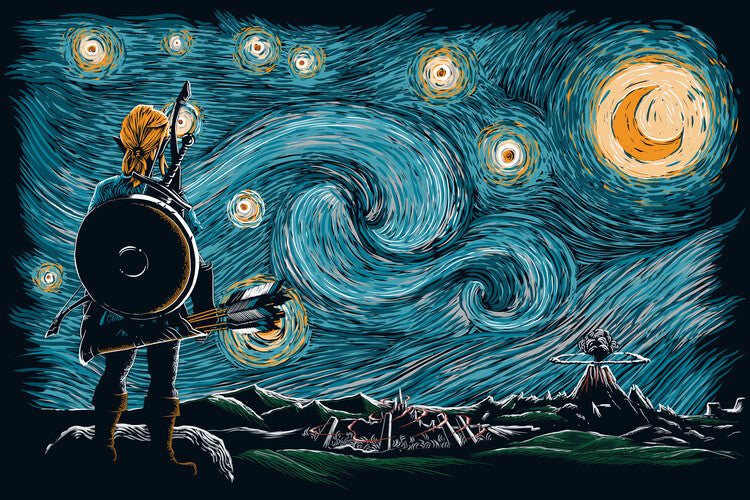 Leinwand Poster, Bilder Starry Breath, 90 × 60 cm