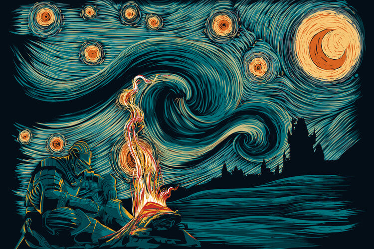 Leinwand Poster, Bilder Starry Souls, 90 × 60 cm