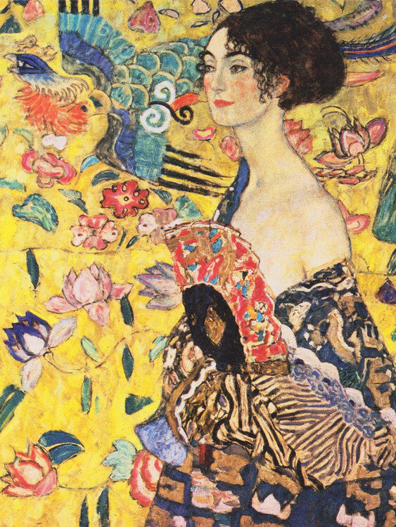 Lady with a Fan (1918), Gustav Klimt Poster, Plakat, 30 × 40 cm