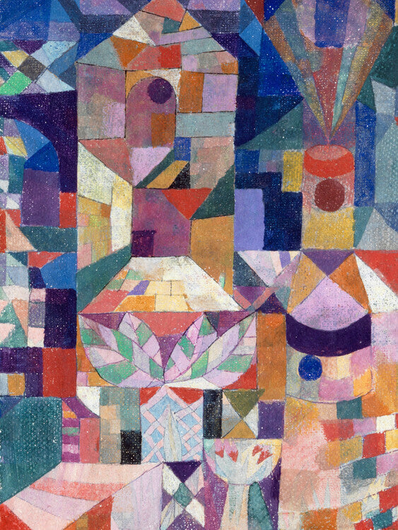 Distressed Castle Garden, Paul Klee Poster, Plakat, 30 × 40 cm