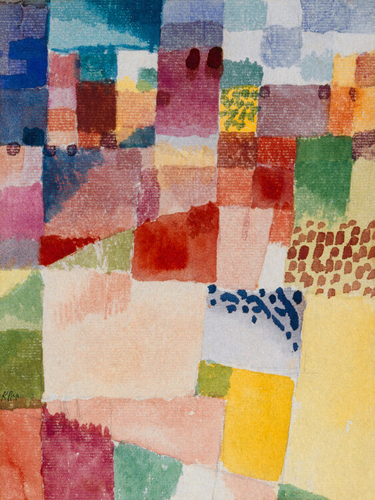 Motif from Hammamet, Paul Klee Poster, Plakat, 30 × 40 cm