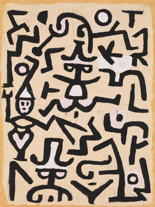 The Comedians Handbill, Paul Klee Poster, Plakat, 30 × 40 cm