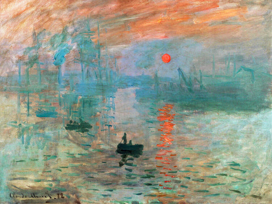 Impression, Sunrise, Claude Monet Poster, Plakat, 40 × 30 cm