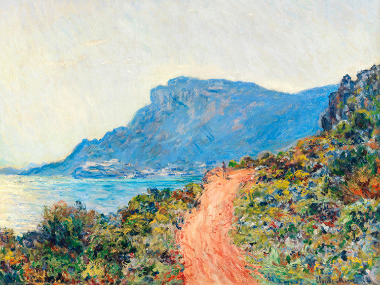 The Corniche near Monaco, Claude Monet Poster, Plakat, 40 × 30 cm