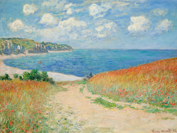 Path Through the Corn at Pourville (1882), Claude Monet Poster, Plakat, 40 × 30 cm
