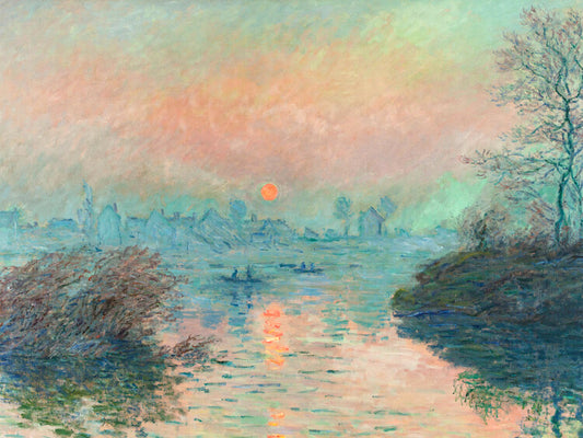 Sunset on the Seine at Lavacourt, Claude Monet Poster, Plakat, 40 × 30 cm