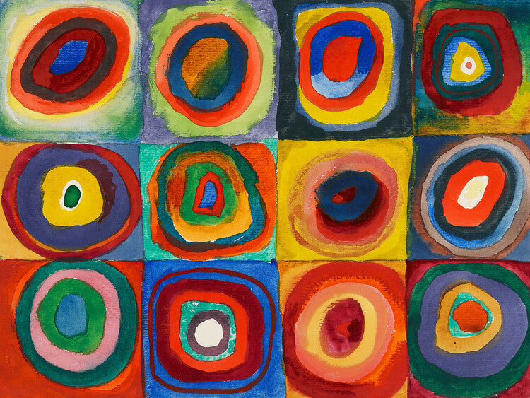 Concentric rings, Wassily Kandinsky Poster, Plakat, 40 × 30 cm