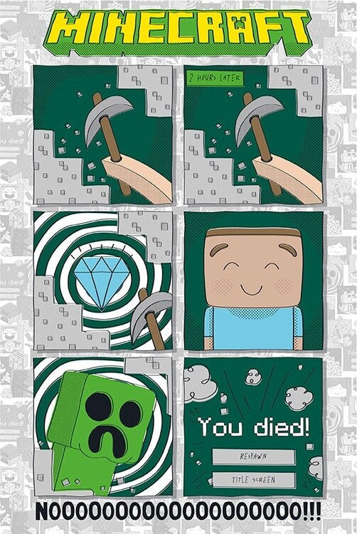 Minecraft - One last Diamond Poster, Plakat, 61 × 91.5 cm