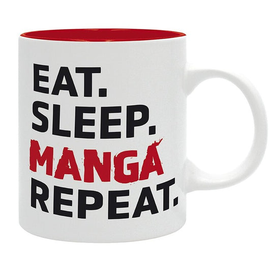 Tasse Eat Sleep Manga Repeat - Asian Art, 0,32 l