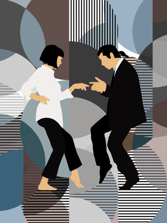 Leinwand Poster, Bilder Retro Dance Scene, 60 × 80 cm