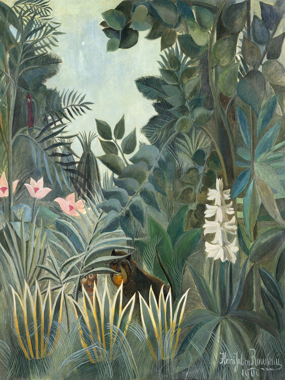 The Equatorial Jungle, Henri Rousseau Poster, Plakat, 30 × 40 cm