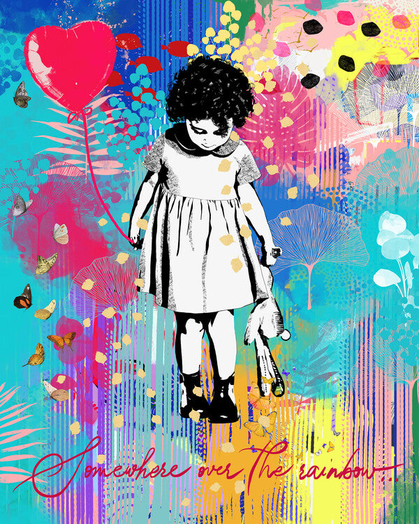 Leinwand Poster, Bilder Somewhere over the rainbow, 70 × 90 cm