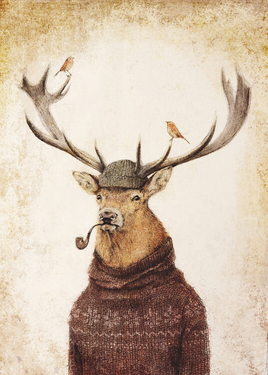 Leinwand Poster, Bilder Thinking Wild, 65 × 90 cm