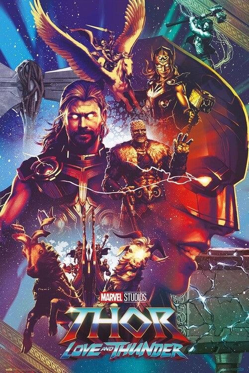 Thor - Love and Thunder Poster, Plakat, 61 × 91.5 cm