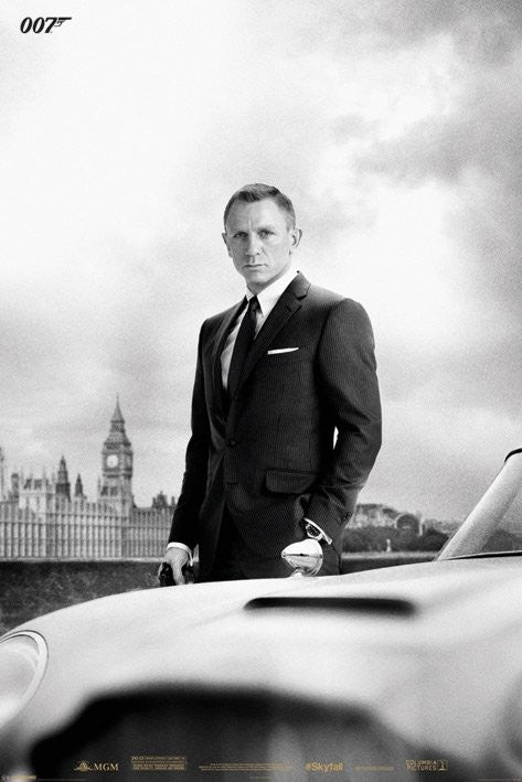 JAMES BOND 007 - skyfall / bond & DB5 Poster, Plakat, 61 × 91.5 cm