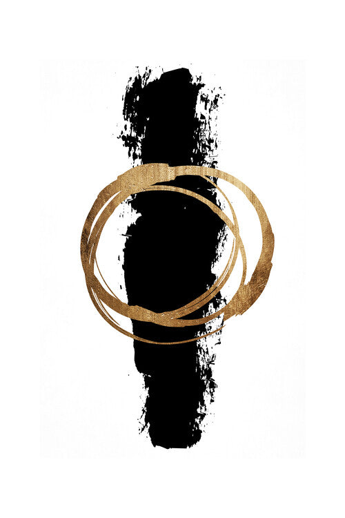 Kubistika - Circle and line Poster, Plakat, 40 × 60 cm