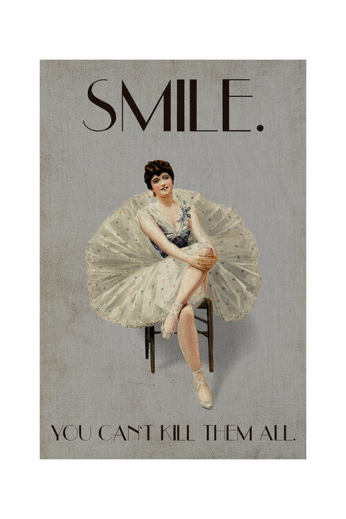 Kubistika - Keep smiling Poster, Plakat, 40 × 60 cm