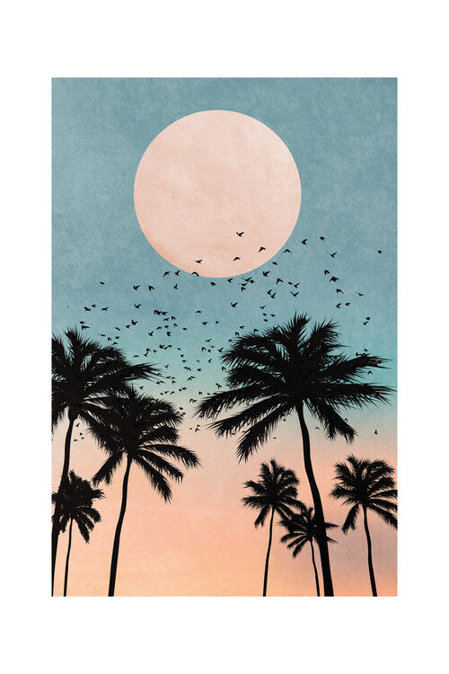 Kubistika - Sunrise Poster, Plakat, 40 × 60 cm