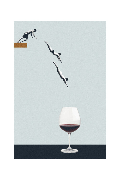 Maarten Léon - Your friends in a glass Poster, Plakat, 40 × 60 cm