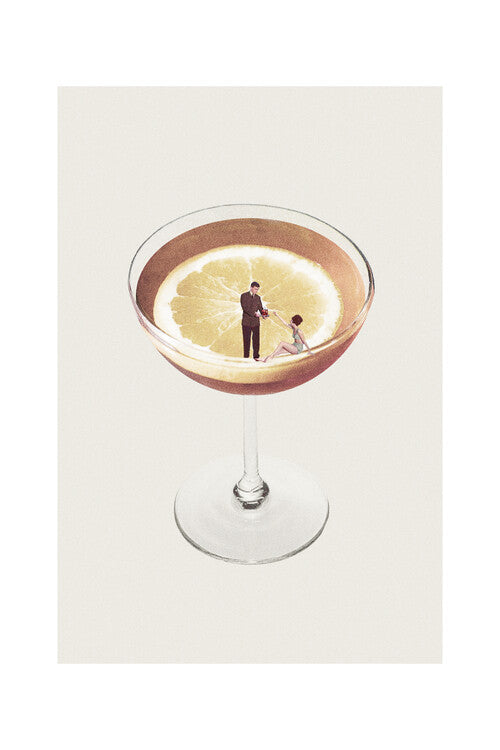 Maarten Léon - My drink needs a drink Poster, Plakat, 40 × 60 cm