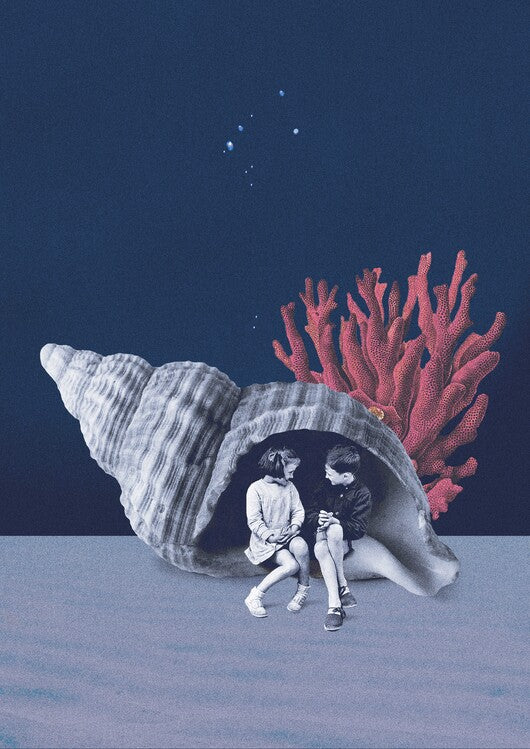 Leinwand Poster, Bilder Can You Hear The Ocean, 65 × 90 cm