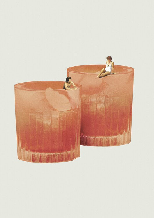 Leinwand Poster, Bilder Holiday in a glass 3, 65 × 90 cm