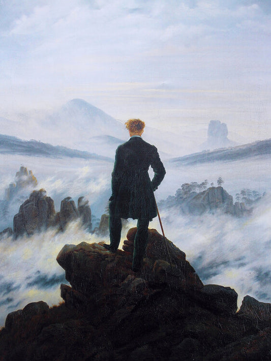 Wanderer Above the Sea Fog, Caspar David Friedrich Poster, Plakat, 30 × 40 cm