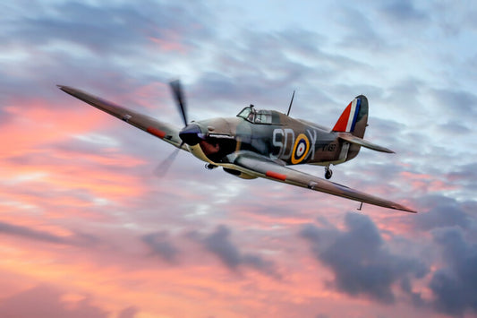 Leinwand Poster, Bilder Hawker Hurricane, 90 × 60 cm