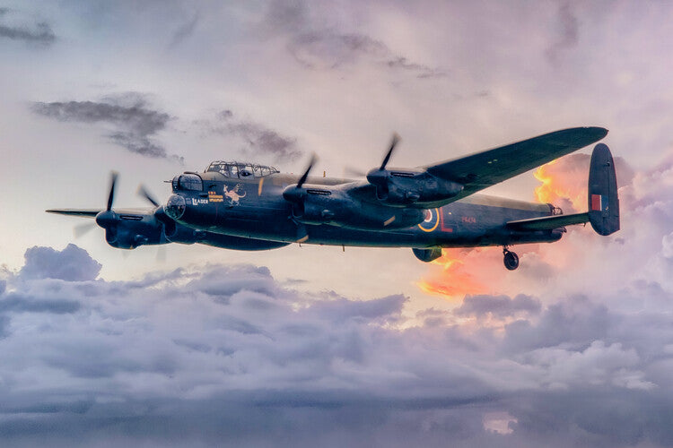 Leinwand Poster, Bilder Avro Lancaster Bomber RAF, 90 × 60 cm