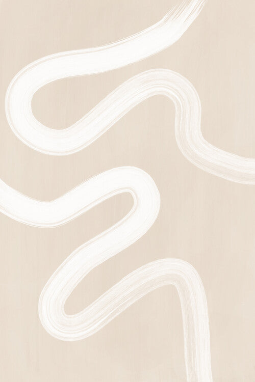 Leinwand Poster, Bilder Beige One Line Drawing, 60 × 90 cm