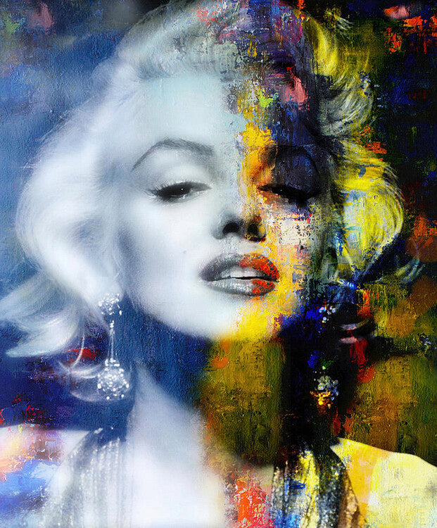 Leinwand Poster, Bilder Marilyn Duality, 65 × 80 cm