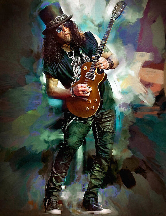 Leinwand Poster, Bilder Slash Rock Legend, 70 × 90 cm