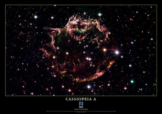 Leinwand Poster, Bilder Cassiopeia A - supernova remnant, Solar System, Space, Galaxy, Nasa, ESA, Hubble, 90 × 65 cm