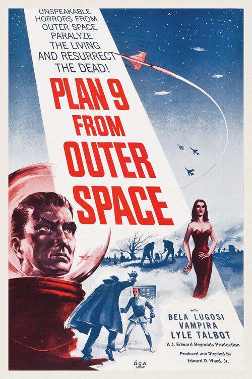 Plan 9 from Outer Space Poster, Plakat, 26.7 × 40 cm