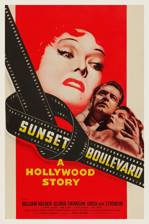 Sunset Boulevard Poster, Plakat, 26.7 × 40 cm